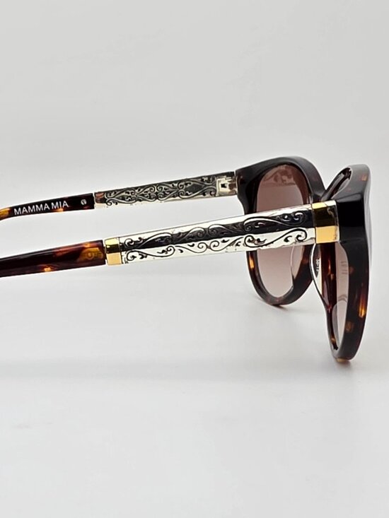 Brighton Mamma Mia Tortoise Silver Frame Brown Gradient Lens Sunglasses 56mm main image 6